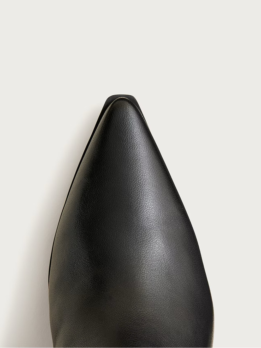 J. Crew Black Knee-High Pointed-Toe Leather Boots - Picture 3 of 3